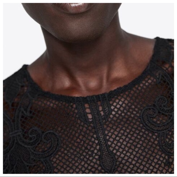 NWT. Zara Black Pencil Dress. Size S, L. - Picture 4 of 8